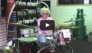 Drum Playing Grandma Stuns At La Crosse Music Shop