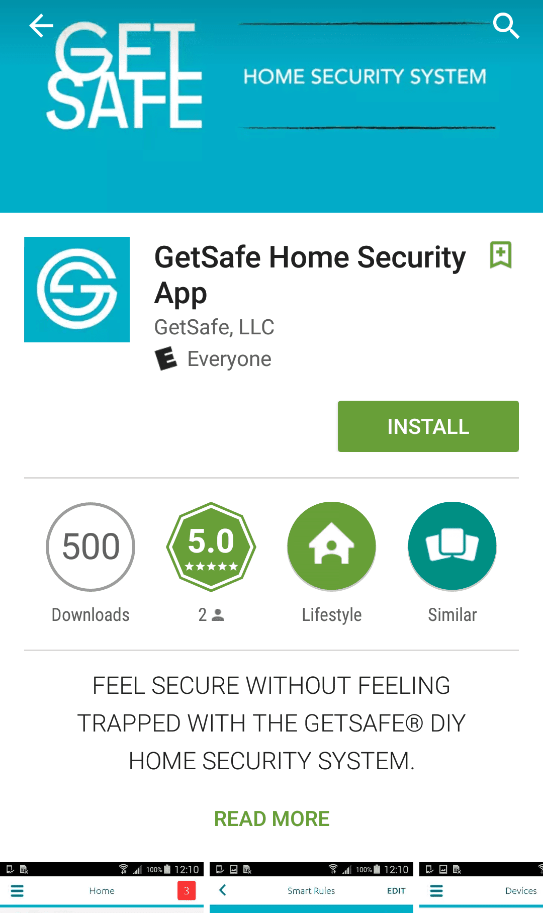 The GetSafe app is available for both Android and iOS.