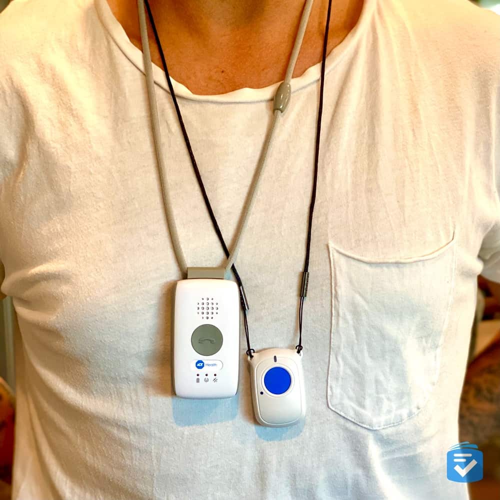 ADT On-the-Go with Fall Detection Pendant