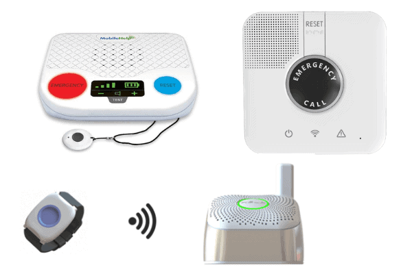 Examples of in-home cellular medical alert systems from a variety of top rated companies.