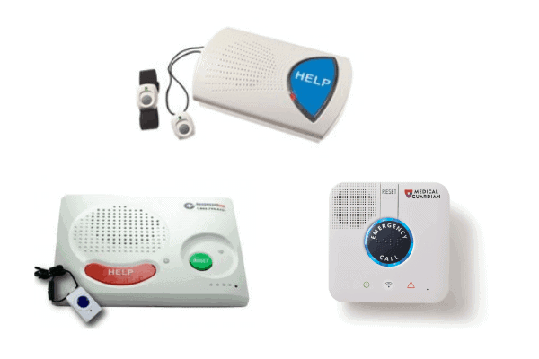 Examples of in-home medical alert systems from a variety of top rated companies.