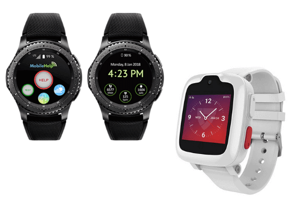 These are examples of medical alert smartwatches that don't require a smartphone.