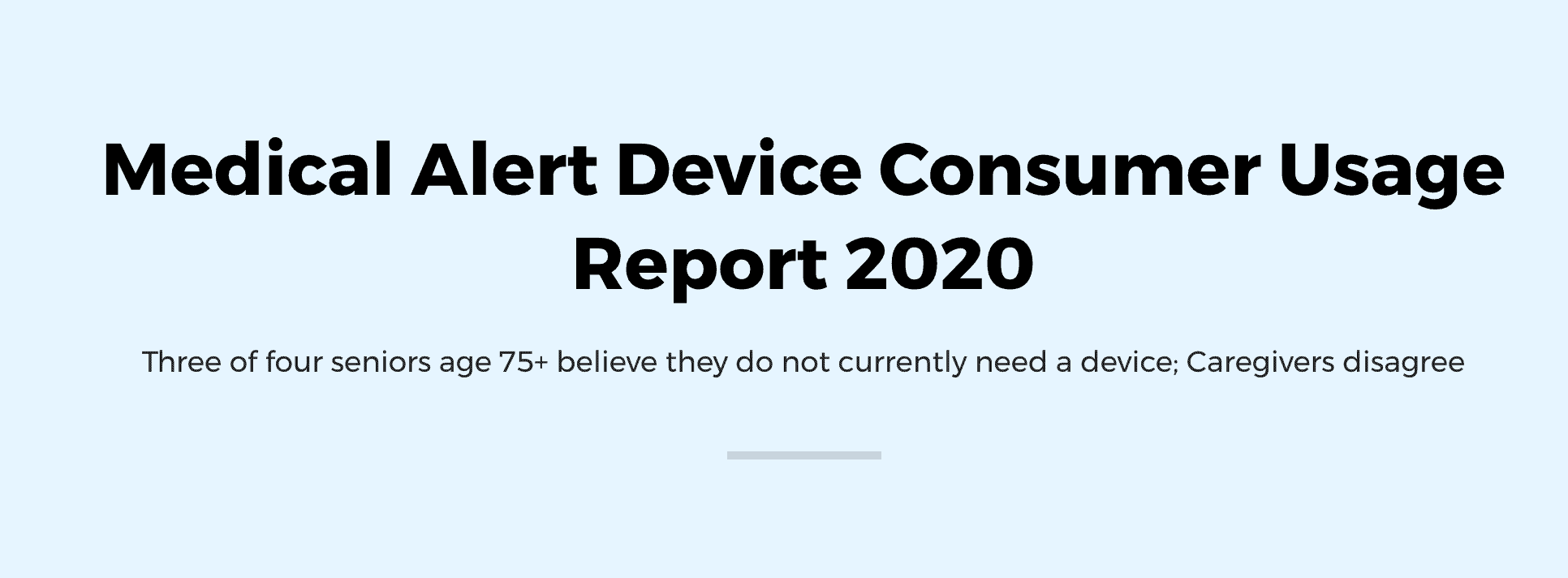 Medical Alert Device Consumer Usage Report 2020 The Senior List