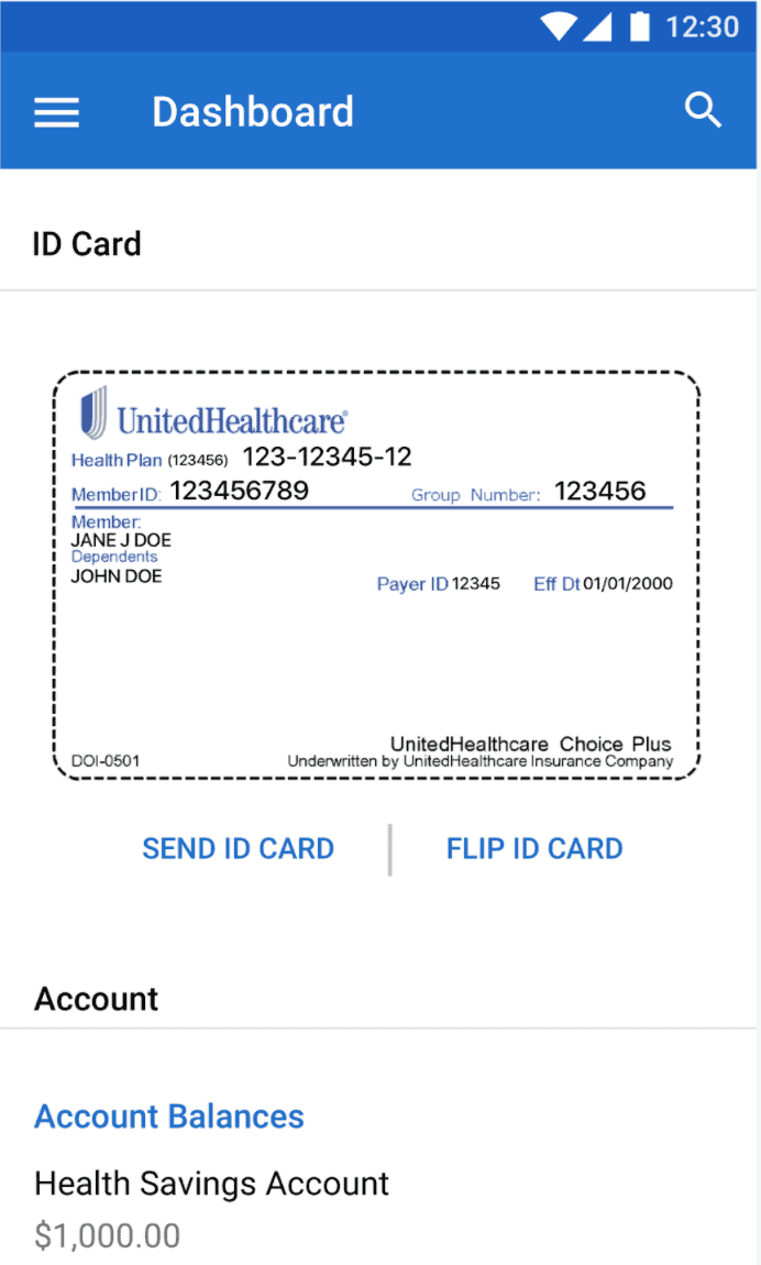 UnitedHealthcare Mobile ID Card