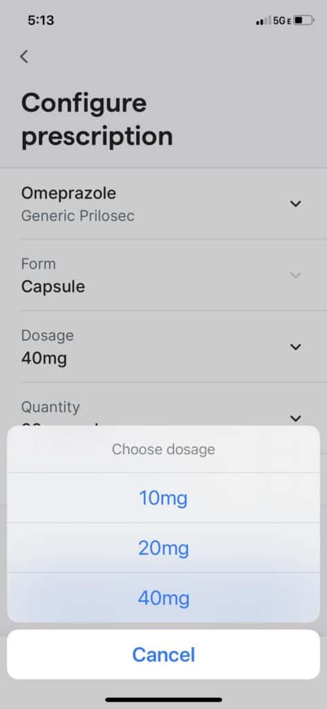 Selecting Dosage - GoodRx