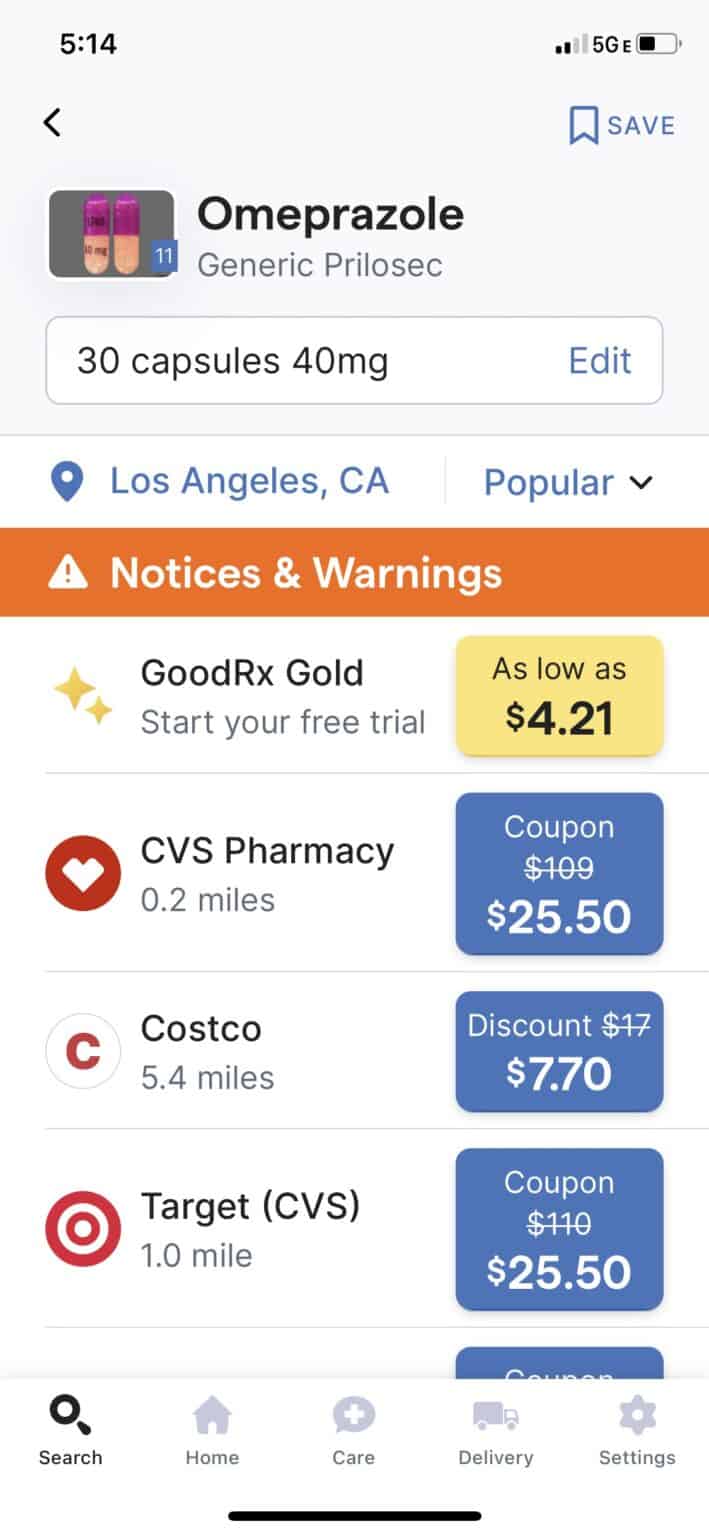 GoodRx Gold Prescription Discount Card Review 2024