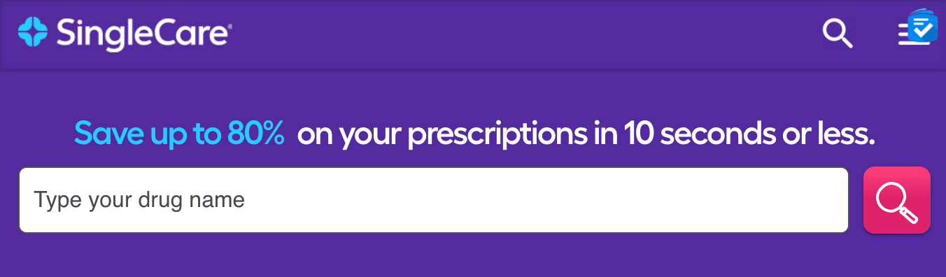 SingleCare Prescription Search