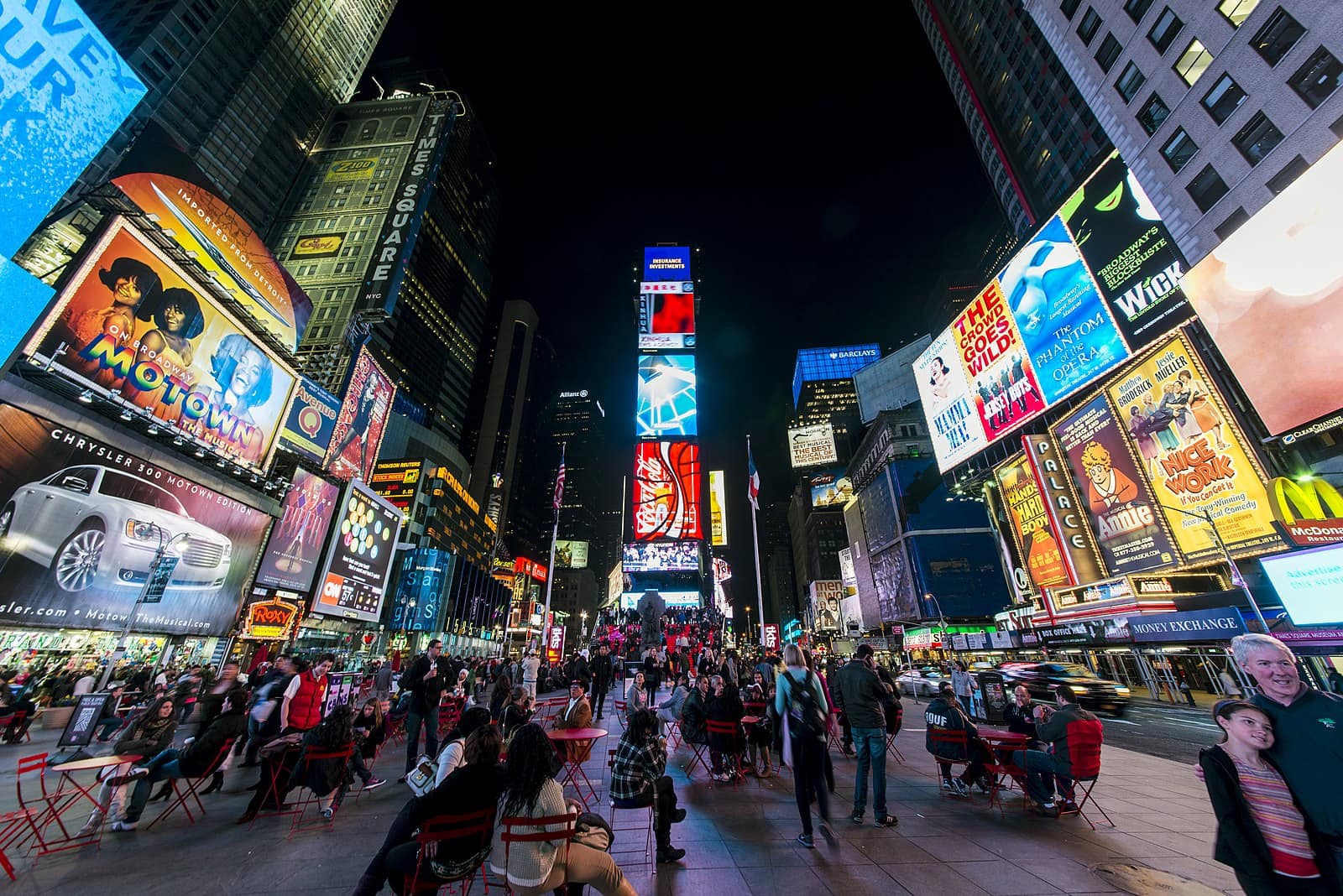 New York City's Times Square (image courtesy of chensiyuan via Wikimedia Commons)