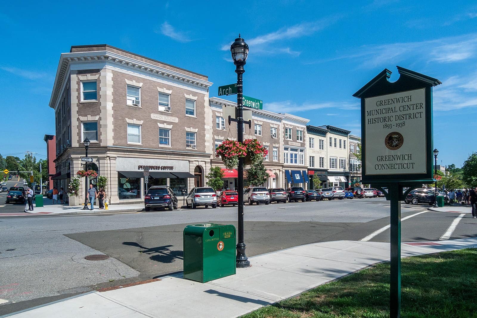 Greenwich Municipal Center Historic District, Connecticut (image courtesy of Kenneth C. Zirkel via Wikimedia Commons)