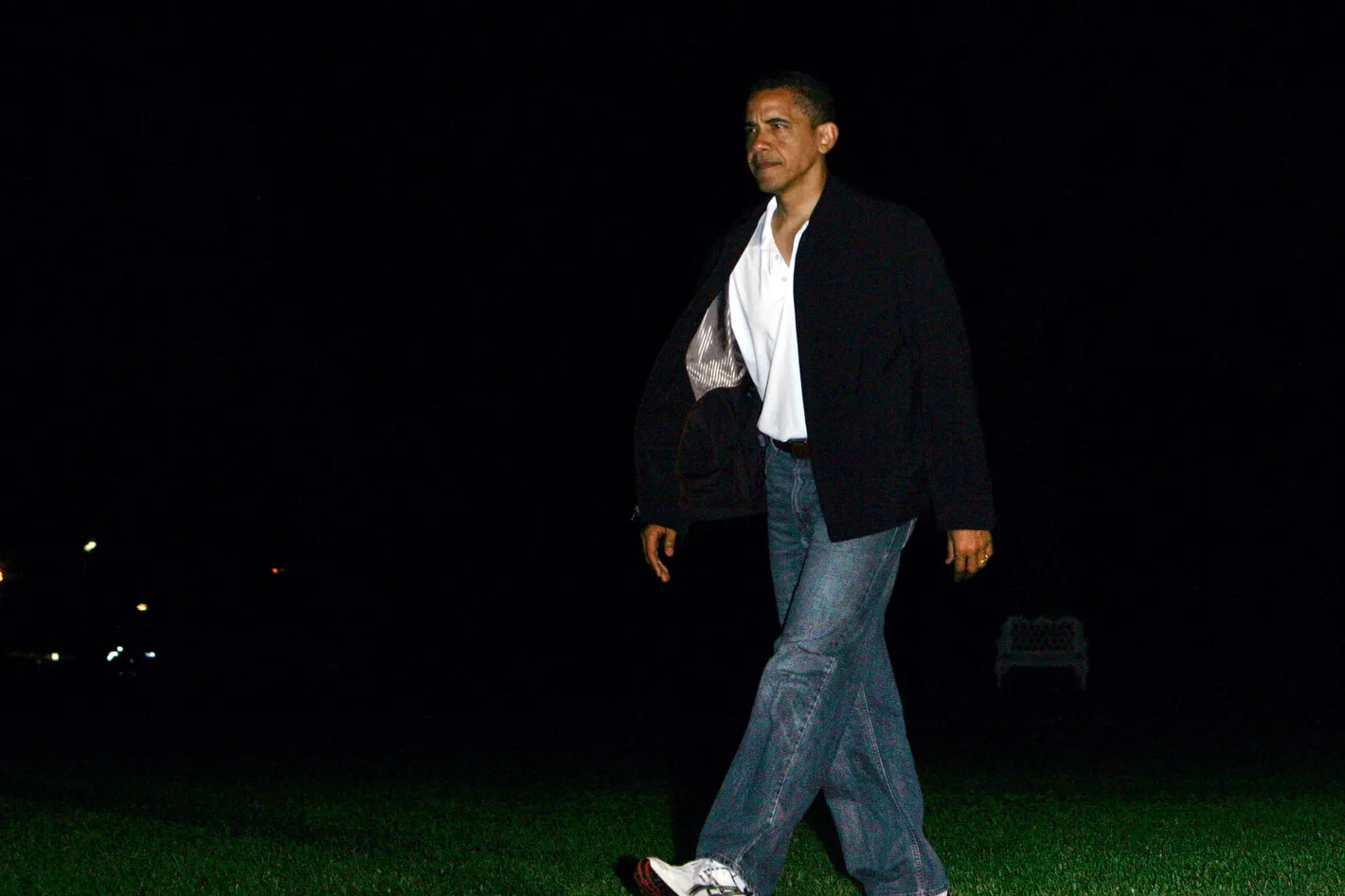 Barack Obama in jeans