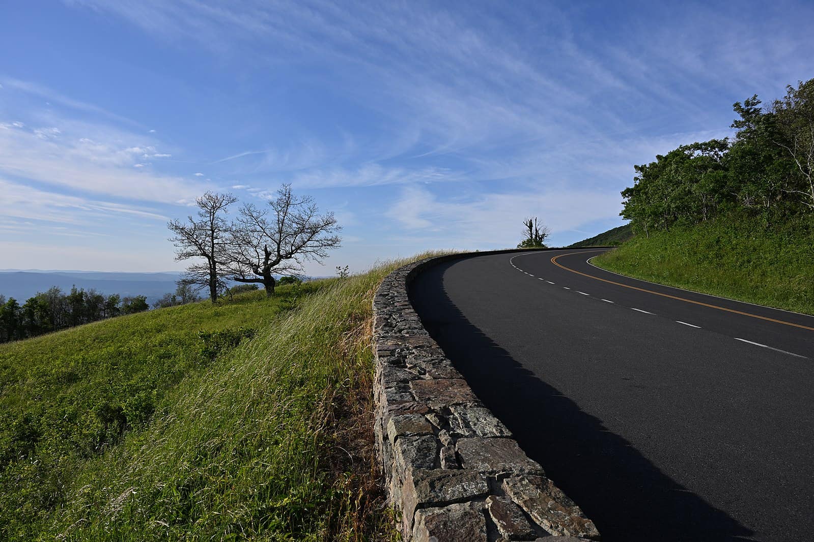 View from Spitler Knoll Overlook on Skyline Drive in Shenandoah National Park