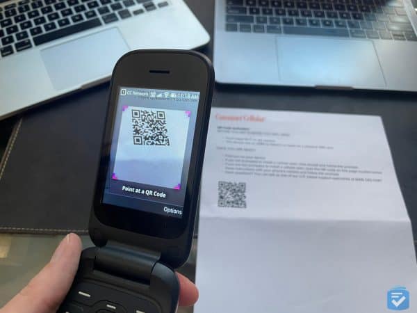 To activate the Iris Flip, all I had to do was scan the QR code printed on my instructions.