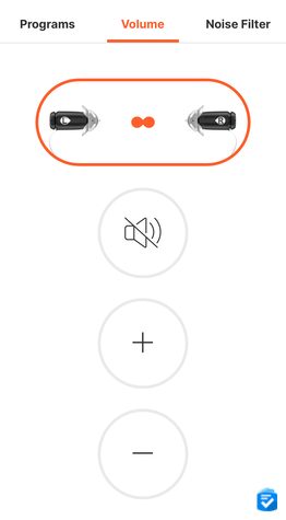Eargo App 2 Adjusting volume through the Eargo App