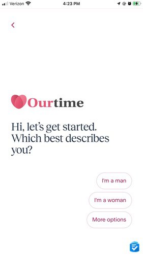 Our testers found that the OurTime app was easier to use than the website.